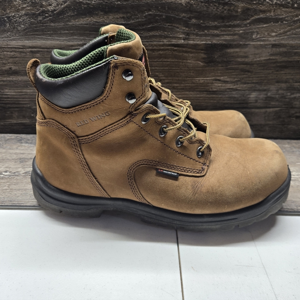 Red Wing King Toe Boots Men's 14D Brown Waterproof Non‎ Metallic Composite Toe
